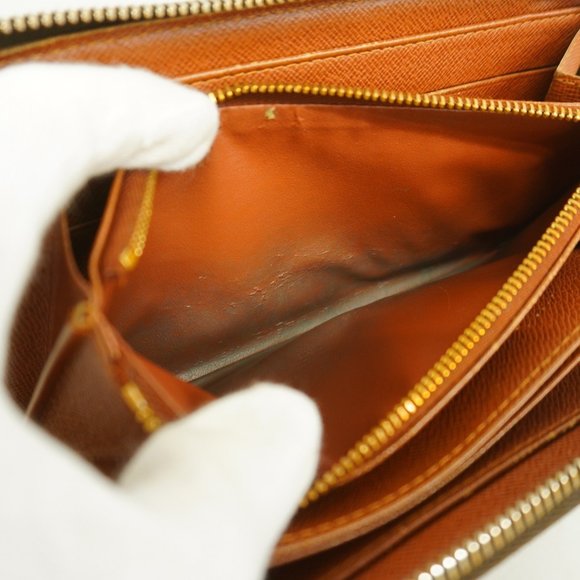 Louis Vuitton Long Wallet Monogram Zippy M60017 Brown Men's Women's - Picture 5 of 11